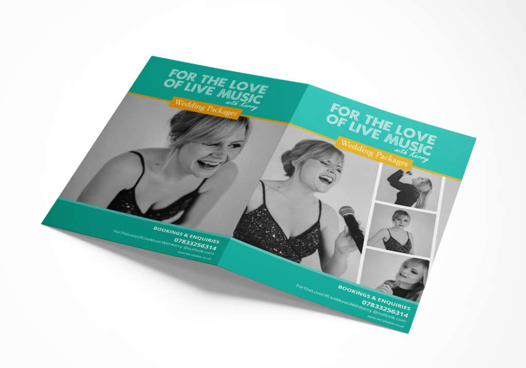 For the Love of Live Music 4 Bifold A4 Mockup 4
